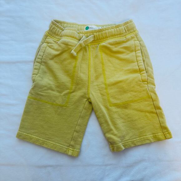 Boden Drawstring Sweat Shorts Yellow Pull-On Pockets Casual Summer Size 8Y - Picture 5 of 5